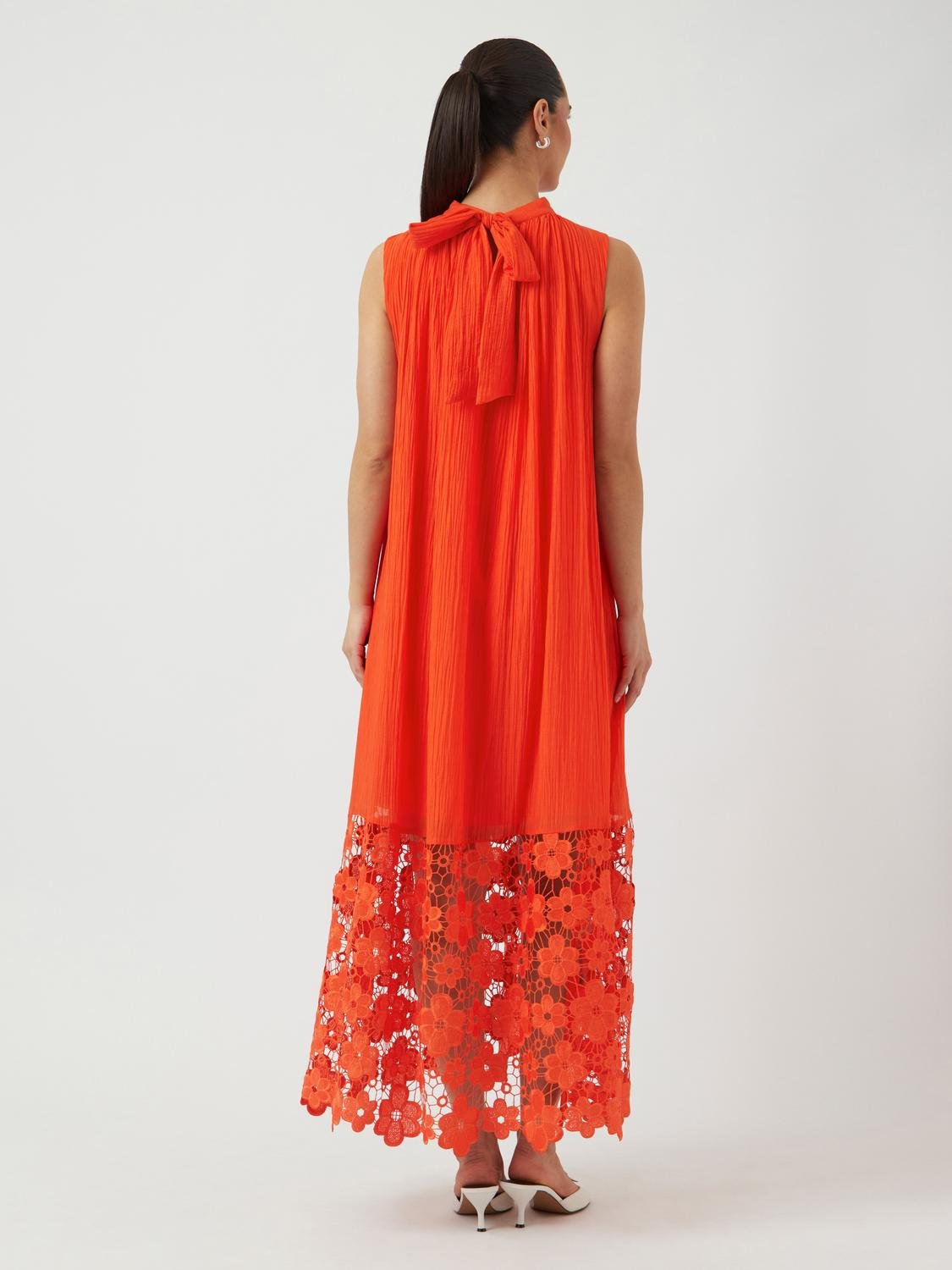 YASTWIGSY Long Dress - Cherry Tomato - VERO MODA & VILA Bergvik